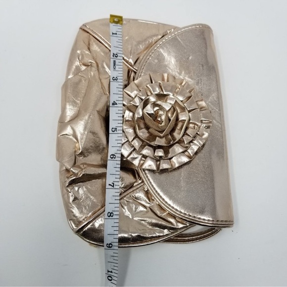 Loeffler Randall Rosset Clutch with Bow Rose Gold - Picture 8 of 9